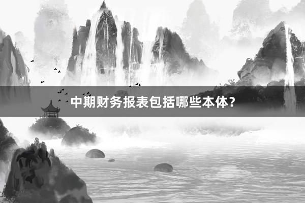 中期财务报表包括哪些本体？